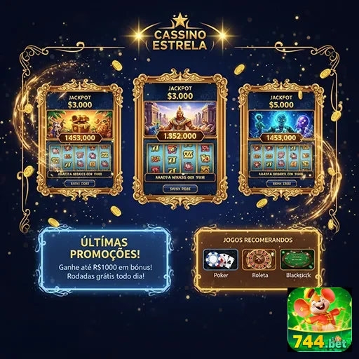 Promoções do cassino Estrela no 744bet, com diversas ofertas e bônus para os jogadores.